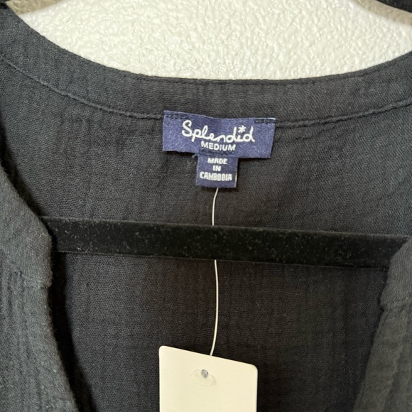 Splendid Black Sleeveless Midi Dress - Picture 4 of 7